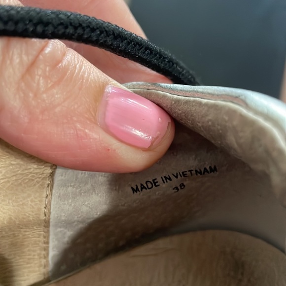 Yun yun Sun by Miss wifi silver platform sneakers size 38 leather metallic lace - Picture 9 of 13